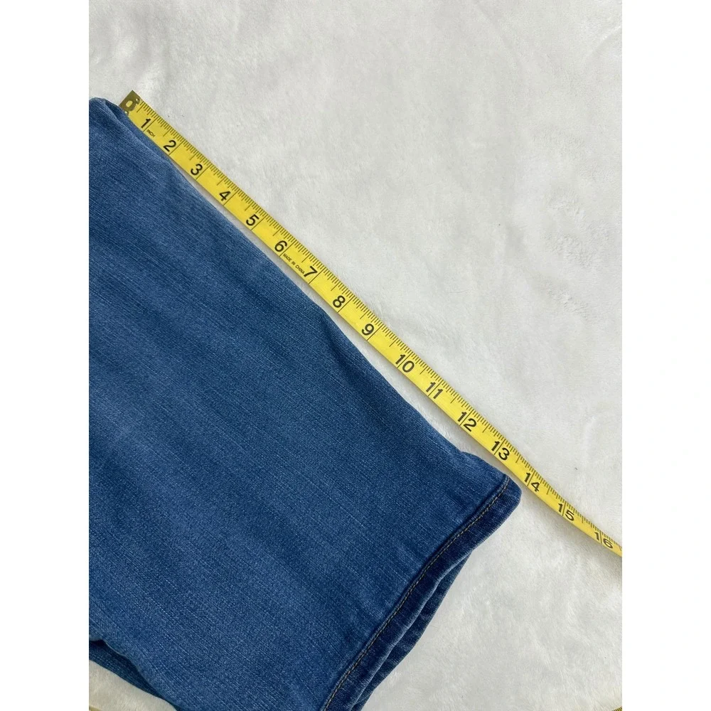 Wit & Wisdom Bermuda Shorts Womens 4 Blue Ab-solution Stretch Denim Knee Length